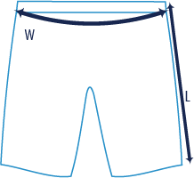 icon dimensions Unisex lange shorts
