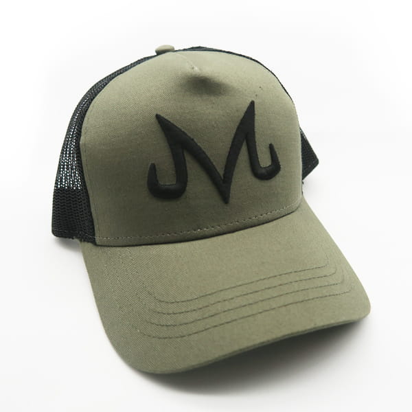embroiedred M green hat