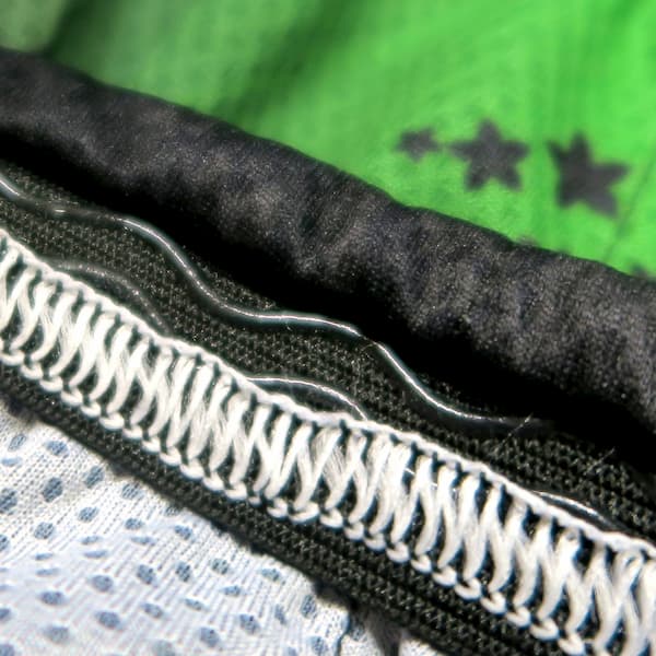 elastic rubber band sewed on sport sublimated fabric