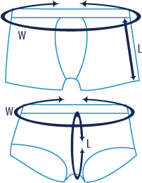 icon dimensions Underwear